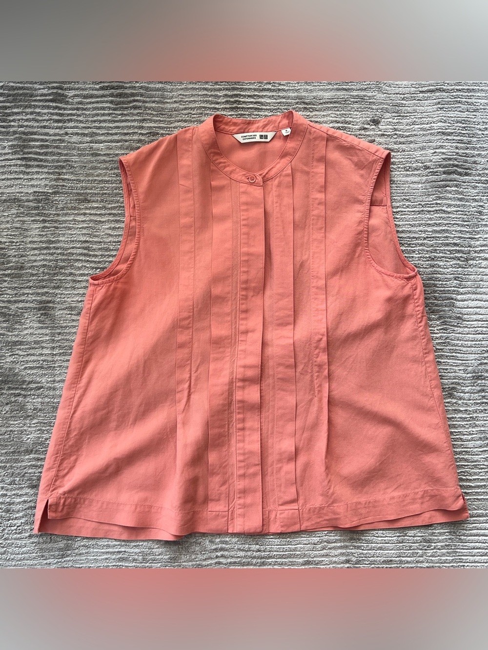Comptoir des Cotonniers for Uniqlo - Coral Pintuck Blouse